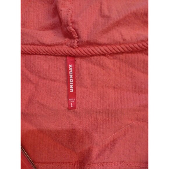 vintage 90s Blank Boxy Corduroy Hoodie sz L 1990s Russell Like. Oversized - Picture 6 of 16